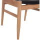ΠΟΛΥΘΡΟΝΑ CERSEI HM9946.01 RUBBERWOOD ΣΕ LIGHT OAK & PU ΣΕ ΜΑΥΡΟ 57x53x72Υεκ - 2τεμ **