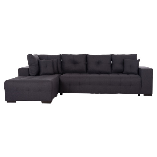 Γωνιακοσ καναπεσ-κρεβατι με αποθ.χωρο trendston hm3302.01l γκρι υφασμα 298x177x95υεκ **