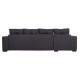 Γωνιακοσ καναπεσ-κρεβατι με αποθ.χωρο trendston hm3302.01l γκρι υφασμα 298x177x95υεκ **
