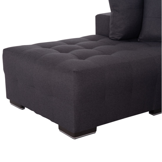 Γωνιακοσ καναπεσ-κρεβατι με αποθ.χωρο trendston hm3302.01l γκρι υφασμα 298x177x95υεκ **