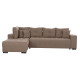 Γωνιακοσ καναπεσ-κρεβατι με αποθ.χωρο trendston hm3302.03l μπεζ υφασμα 298x177x95υεκ **