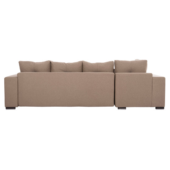 Γωνιακοσ καναπεσ-κρεβατι με αποθ.χωρο trendston hm3302.03l μπεζ υφασμα 298x177x95υεκ **