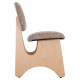 ΚΑΡΕΚΛΑ ΤΡΑΠΕΖΑΡΙΑΣ BELLISI HM18248.01 ΚΑΦΕ ΥΦΑΣΜΑ-PLYWOOD ΧΡΩΜΑ ΔΡΥΟΣ 53x56x78Υεκ. - 2τεμ **