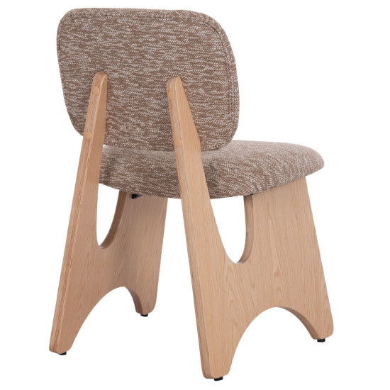 ΚΑΡΕΚΛΑ ΤΡΑΠΕΖΑΡΙΑΣ BELLISI HM18248.01 ΚΑΦΕ ΥΦΑΣΜΑ-PLYWOOD ΧΡΩΜΑ ΔΡΥΟΣ 53x56x78Υεκ. - 2τεμ **