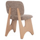 ΚΑΡΕΚΛΑ ΤΡΑΠΕΖΑΡΙΑΣ BELLISI HM18248.01 ΚΑΦΕ ΥΦΑΣΜΑ-PLYWOOD ΧΡΩΜΑ ΔΡΥΟΣ 53x56x78Υεκ. - 2τεμ **
