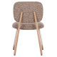 ΚΑΡΕΚΛΑ ΤΡΑΠΕΖΑΡΙΑΣ BELLISI HM18248.01 ΚΑΦΕ ΥΦΑΣΜΑ-PLYWOOD ΧΡΩΜΑ ΔΡΥΟΣ 53x56x78Υεκ. - 2τεμ **