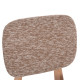 ΚΑΡΕΚΛΑ ΤΡΑΠΕΖΑΡΙΑΣ BELLISI HM18248.01 ΚΑΦΕ ΥΦΑΣΜΑ-PLYWOOD ΧΡΩΜΑ ΔΡΥΟΣ 53x56x78Υεκ. - 2τεμ **