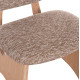 ΚΑΡΕΚΛΑ ΤΡΑΠΕΖΑΡΙΑΣ BELLISI HM18248.01 ΚΑΦΕ ΥΦΑΣΜΑ-PLYWOOD ΧΡΩΜΑ ΔΡΥΟΣ 53x56x78Υεκ. - 2τεμ **