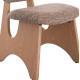 ΚΑΡΕΚΛΑ ΤΡΑΠΕΖΑΡΙΑΣ BELLISI HM18248.01 ΚΑΦΕ ΥΦΑΣΜΑ-PLYWOOD ΧΡΩΜΑ ΔΡΥΟΣ 53x56x78Υεκ. - 2τεμ **