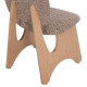 ΚΑΡΕΚΛΑ ΤΡΑΠΕΖΑΡΙΑΣ BELLISI HM18248.01 ΚΑΦΕ ΥΦΑΣΜΑ-PLYWOOD ΧΡΩΜΑ ΔΡΥΟΣ 53x56x78Υεκ. - 2τεμ **