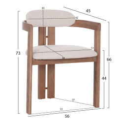 ΠΟΛΥΘΡΟΝΑ ΤΡΑΠΕΖΑΡΙΑΣ KALL HM18247.01 ΜΠΕΖ ΥΦΑΣΜΑ--ΜΑΤ WHITEWASH PLYWOOD 56x45x73Υεκ. - 2τεμ ** ΠΟΛΥΘΡΟΝΑ ΤΡΑΠΕΖΑΡΙΑΣ KALL HM18247.01 ΜΠΕΖ ΥΦΑΣΜΑ--ΜΑΤ WHITEWASH PLYWOOD 56x45x73Υεκ. - 2τεμ **
