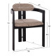 ΠΟΛΥΘΡΟΝΑ ΤΡΑΠΕΖΑΡΙΑΣ KALL HM18247.02 ΚΑΦΕ ΥΦΑΣΜΑ--PLYWOOD ΣΕ ΜΑΥΡΟ 56x45x73Υεκ - 2τεμ **