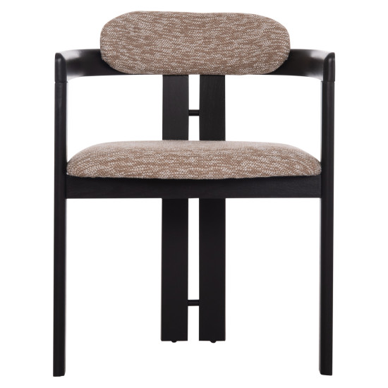 ΠΟΛΥΘΡΟΝΑ ΤΡΑΠΕΖΑΡΙΑΣ KALL HM18247.02 ΚΑΦΕ ΥΦΑΣΜΑ--PLYWOOD ΣΕ ΜΑΥΡΟ 56x45x73Υεκ - 2τεμ **