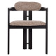ΠΟΛΥΘΡΟΝΑ ΤΡΑΠΕΖΑΡΙΑΣ KALL HM18247.02 ΚΑΦΕ ΥΦΑΣΜΑ--PLYWOOD ΣΕ ΜΑΥΡΟ 56x45x73Υεκ - 2τεμ **