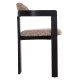 ΠΟΛΥΘΡΟΝΑ ΤΡΑΠΕΖΑΡΙΑΣ KALL HM18247.02 ΚΑΦΕ ΥΦΑΣΜΑ--PLYWOOD ΣΕ ΜΑΥΡΟ 56x45x73Υεκ - 2τεμ **