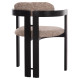 ΠΟΛΥΘΡΟΝΑ ΤΡΑΠΕΖΑΡΙΑΣ KALL HM18247.02 ΚΑΦΕ ΥΦΑΣΜΑ--PLYWOOD ΣΕ ΜΑΥΡΟ 56x45x73Υεκ - 2τεμ **