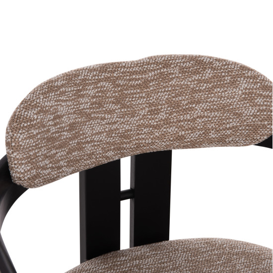 ΠΟΛΥΘΡΟΝΑ ΤΡΑΠΕΖΑΡΙΑΣ KALL HM18247.02 ΚΑΦΕ ΥΦΑΣΜΑ--PLYWOOD ΣΕ ΜΑΥΡΟ 56x45x73Υεκ - 2τεμ **