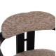 ΠΟΛΥΘΡΟΝΑ ΤΡΑΠΕΖΑΡΙΑΣ KALL HM18247.02 ΚΑΦΕ ΥΦΑΣΜΑ--PLYWOOD ΣΕ ΜΑΥΡΟ 56x45x73Υεκ - 2τεμ **