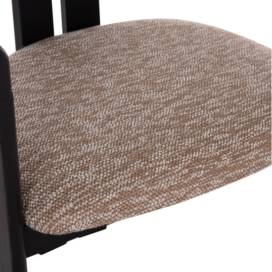 ΠΟΛΥΘΡΟΝΑ ΤΡΑΠΕΖΑΡΙΑΣ KALL HM18247.02 ΚΑΦΕ ΥΦΑΣΜΑ--PLYWOOD ΣΕ ΜΑΥΡΟ 56x45x73Υεκ - 2τεμ **