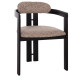 ΠΟΛΥΘΡΟΝΑ ΤΡΑΠΕΖΑΡΙΑΣ KALL HM18247.02 ΚΑΦΕ ΥΦΑΣΜΑ--PLYWOOD ΣΕ ΜΑΥΡΟ 56x45x73Υεκ - 2τεμ **