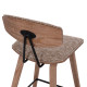 ΣΚΑΜΠΟ ΜΠΑΡ ΜΕΣ.ΥΨΟΥΣ INOVER HM9984.01 PLYWOOD ΣΕ WHITEWASH-ΚΑΦΕ ΥΦΑΣΜΑ 50x48x90Υεκ. - 2τεμ **
