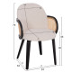 ΠΟΛΥΘΡΟΝΑ ΤΡΑΠΕΖΑΡΙΑΣ BECKER HM18246.02 PLYWOOD ΜΑΥΡΟ--ΕΚΡΟΥ ΥΦΑΣΜΑ 54x62x79Υεκ. - 2τεμ **