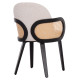 ΠΟΛΥΘΡΟΝΑ ΤΡΑΠΕΖΑΡΙΑΣ BECKER HM18246.02 PLYWOOD ΜΑΥΡΟ--ΕΚΡΟΥ ΥΦΑΣΜΑ 54x62x79Υεκ. - 2τεμ **
