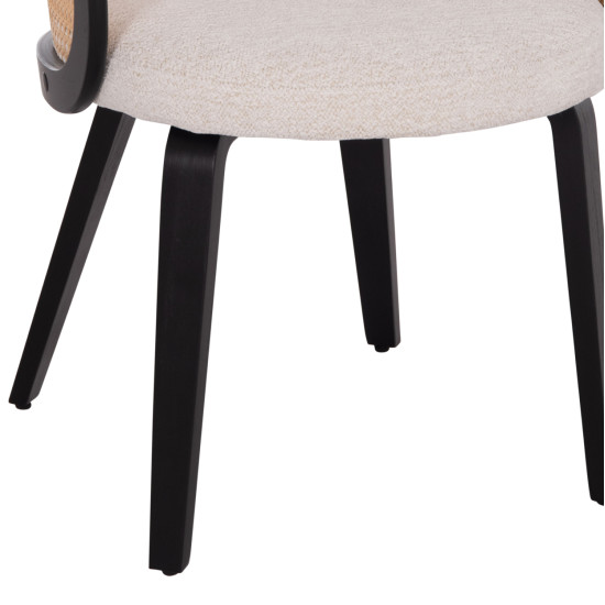 ΠΟΛΥΘΡΟΝΑ ΤΡΑΠΕΖΑΡΙΑΣ BECKER HM18246.02 PLYWOOD ΜΑΥΡΟ--ΕΚΡΟΥ ΥΦΑΣΜΑ 54x62x79Υεκ. - 2τεμ **
