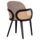 ΠΟΛΥΘΡΟΝΑ ΤΡΑΠΕΖΑΡΙΑΣ BECKER HM18246.03 PLYWOOD ΜΑΥΡΟ--ΚΑΦΕ ΥΦΑΣΜΑ 54x62x79Υεκ. - 2τεμ **