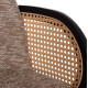ΠΟΛΥΘΡΟΝΑ ΤΡΑΠΕΖΑΡΙΑΣ BECKER HM18246.03 PLYWOOD ΜΑΥΡΟ--ΚΑΦΕ ΥΦΑΣΜΑ 54x62x79Υεκ. - 2τεμ **