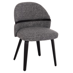 ΚΑΡΕΚΛΑ ΤΡΑΠΕΖΑΡΙΑΣ DEKKER HM18249.02 PLYWOOD ΜΑΥΡΟ--ΥΦΑΣΜΑ ΓΚΡΙ 50x60x80Υεκ. - 2τεμ ** ΚΑΡΕΚΛΑ ΤΡΑΠΕΖΑΡΙΑΣ DEKKER HM18249.02 PLYWOOD ΜΑΥΡΟ--ΥΦΑΣΜΑ ΓΚΡΙ 50x60x80Υεκ. - 2τεμ **