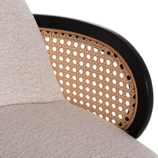 ΣΚΑΜΠΟ ΜΠΑΡ ΠΕΡΙΣΤΡΕΦΟΜΕΝΟ BECKER HM18251.02 PLYWOOD ΜΑΥΡΟ--ΕΚΡΟΥ ΥΦΑΣΜΑ 50x52x100Υ - 2τεμ **
