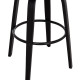 ΣΚΑΜΠΟ ΜΠΑΡ ΠΕΡΙΣΤΡΕΦΟΜΕΝΟ BECKER HM18251.03 PLYWOOD ΜΑΥΡΟ--ΚΑΦΕ ΥΦΑΣΜΑ 50x52x100Υ - 2τεμ **