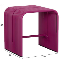 Σκαμπο σειρα intrepid hm6325.05 αλουμινιο σε μωβ χρωμα 40x38x42,5yεκ. **