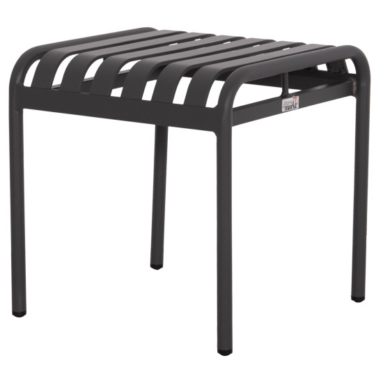 Σκαμπο αλουμινιου rachel hm6340.01 γκρι 45x45x46υεκ. **