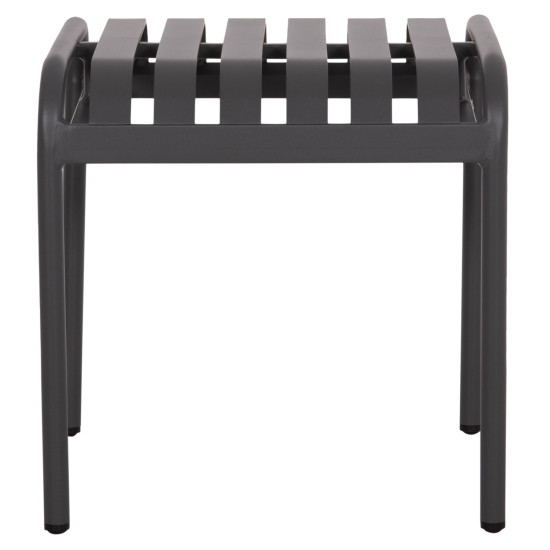 Σκαμπο αλουμινιου rachel hm6340.01 γκρι 45x45x46υεκ. **