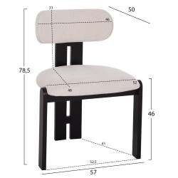 ΚΑΡΕΚΛΑ ΤΡΑΠΕΖΑΡΙΑΣ KARVO HM18252.02 ΕΚΡΟΥ ΥΦΑΣΜΑ--ΞΥΛΟ ΣΕ ΜΑΥΡΟ 57x50x78,5Υεκ. - 2τεμ ** ΚΑΡΕΚΛΑ ΤΡΑΠΕΖΑΡΙΑΣ KARVO HM18252.02 ΕΚΡΟΥ ΥΦΑΣΜΑ--ΞΥΛΟ ΣΕ ΜΑΥΡΟ 57x50x78,5Υεκ. - 2τεμ **