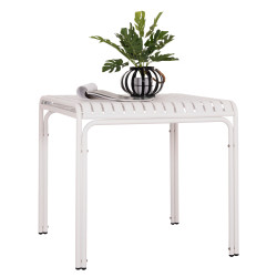 Τραπεζι τετραγωνο αλουμινιου rachel hm6338.02 λευκο 80x80x75υεκ. **