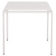 Τραπεζι τετραγωνο αλουμινιου rachel hm6338.02 λευκο 80x80x75υεκ. **