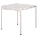 Τραπεζι τετραγωνο αλουμινιου rachel hm6338.02 λευκο 80x80x75υεκ. **