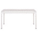 Τραπεζι αλουμινιου rachel hm6339.02 λευκο 150x80x75υεκ. **