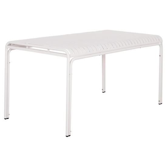 Τραπεζι αλουμινιου rachel hm6339.02 λευκο 150x80x75υεκ. **