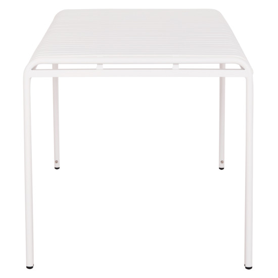 Τραπεζι αλουμινιου rachel hm6339.02 λευκο 150x80x75υεκ. **