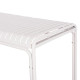 Τραπεζι αλουμινιου rachel hm6339.02 λευκο 150x80x75υεκ. **