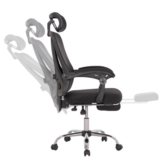 Καρεκλα γραφειου barnet hm18258.01 μαυρο mesh-μαυροσ σκελετοσ nylon 61x62x123υ **