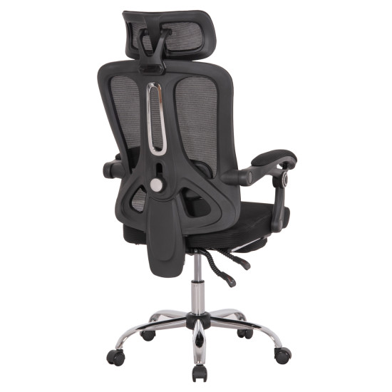 Καρεκλα γραφειου barnet hm18258.01 μαυρο mesh-μαυροσ σκελετοσ nylon 61x62x123υ **