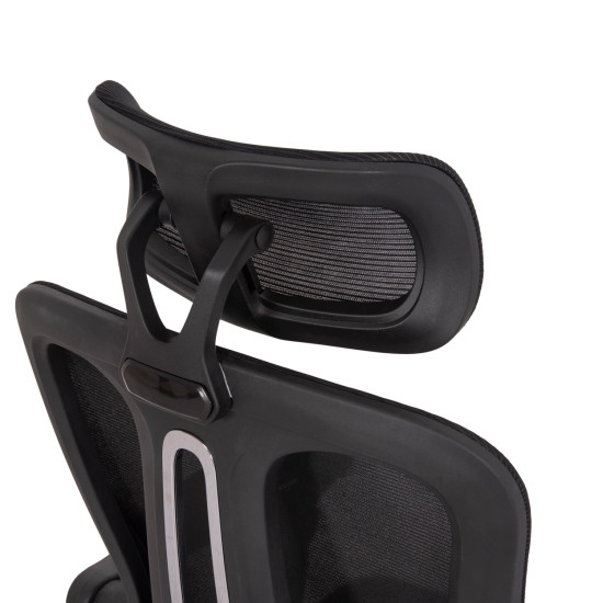 Καρεκλα γραφειου barnet hm18258.01 μαυρο mesh-μαυροσ σκελετοσ nylon 61x62x123υ **