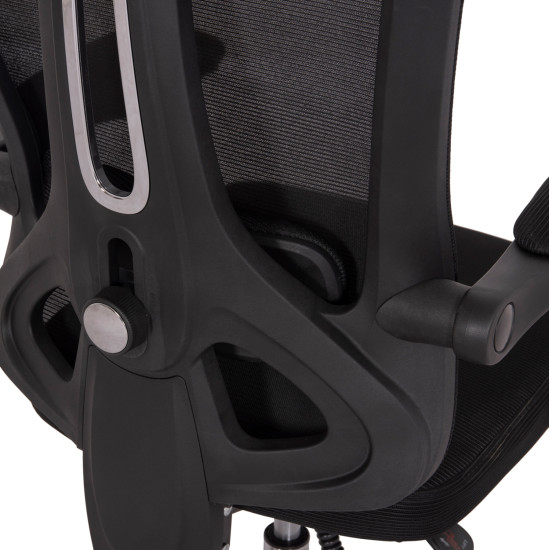 Καρεκλα γραφειου barnet hm18258.01 μαυρο mesh-μαυροσ σκελετοσ nylon 61x62x123υ **