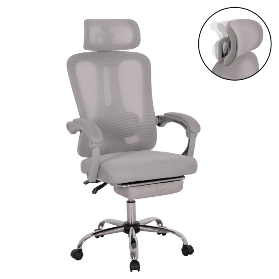 Καρεκλα γραφειου barnet hm18258.02 γκρι mesh-γκρι σκελετοσ nylon 61x62x123υ **