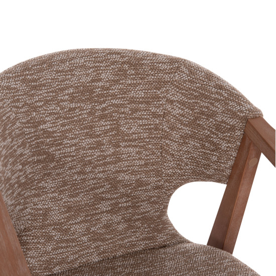 Πολυθρονα yeger hm9995.03 ξυλο οξιασ σε whitewash-καφε υφασμα 59x58x78υεκ. ** Πολυθρονα yeger hm9995.03 ξυλο οξιασ σε whitewash-καφε υφασμα 59x58x78υεκ. **